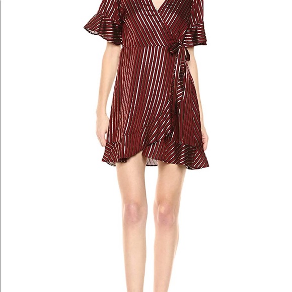 Show Me Your MuMu Leslie Mini Wrap Dress NWT - Picture 3 of 3